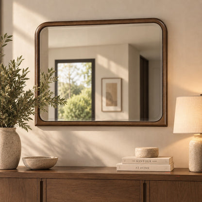 Leanna Mirror - Brown Oak