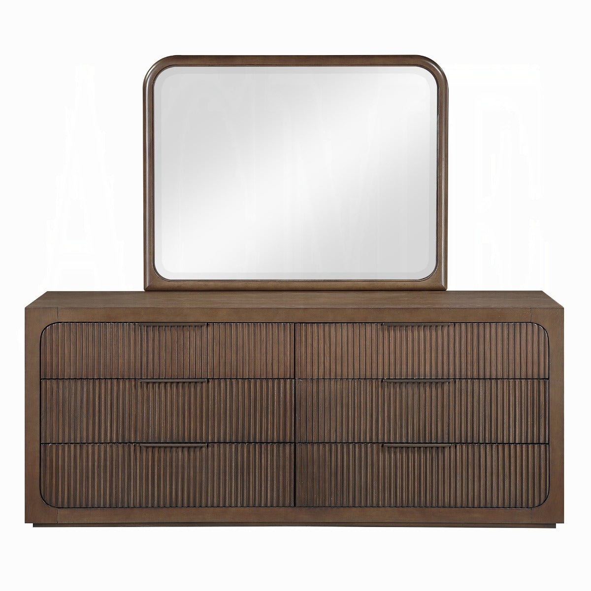 Leanna Mirror - Brown Oak