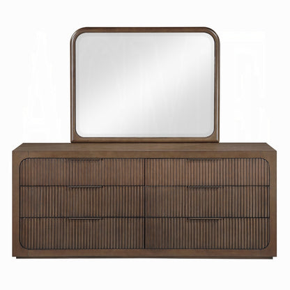 Leanna Mirror - Brown Oak