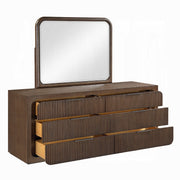 Leanna Mirror - Brown Oak