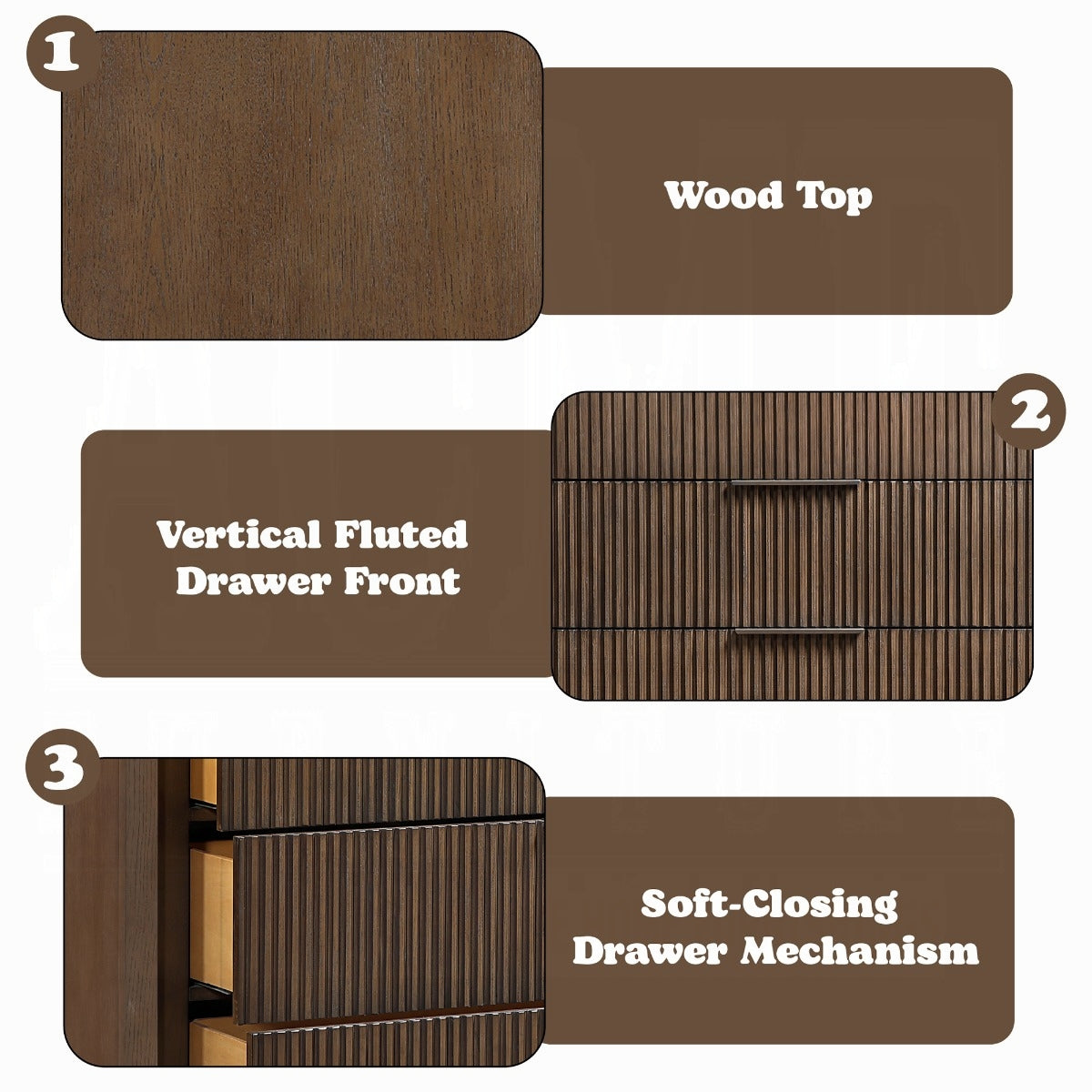 Leanna Chest - Brown Oak