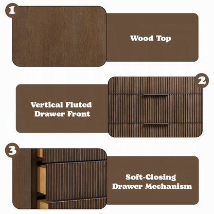 Leanna Chest - Brown Oak
