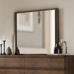 Zoey Mirror - Brown Oak