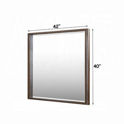 Zoey Mirror - Brown Oak