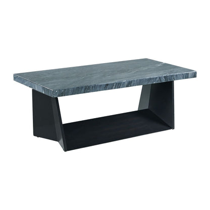 Beckley Coffee Table Complete in Dark Marble Top