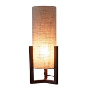 Brisa Table Lamp, Walnut Wood Base with Natural Linen Shade