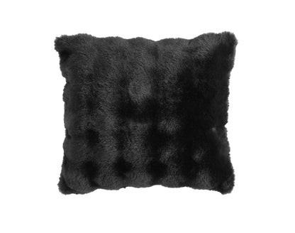 Bubble Faux Fur Black 4 pc Comforter Set