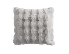 Bubble Faux Fur Gray 4 pc Comforter Set