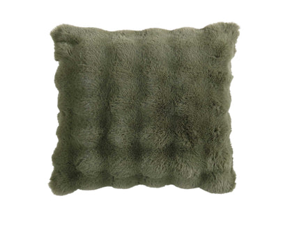 Bubble Faux Fur Green 4 pc Comforter Set