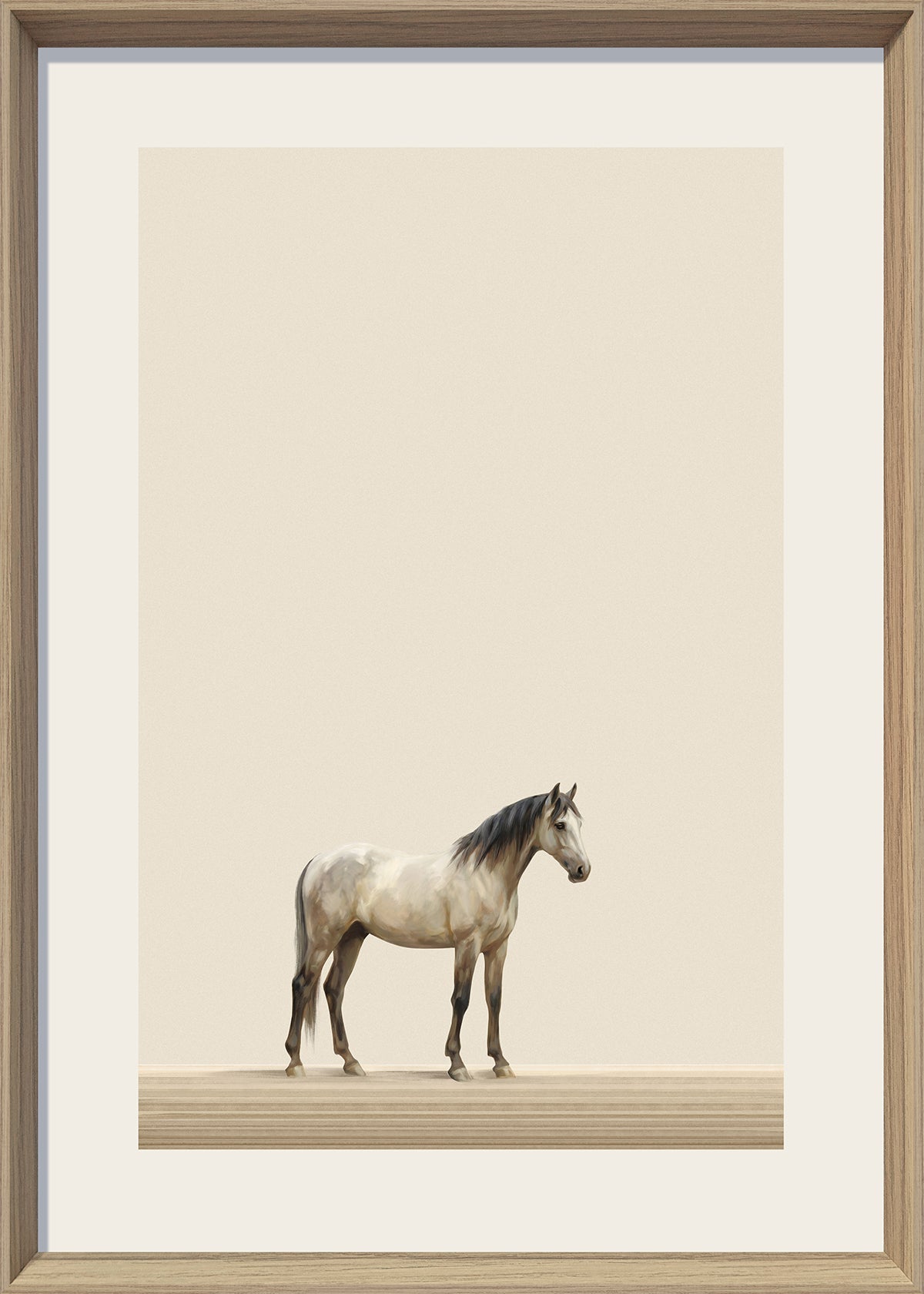 Quiet Stallion II Print on Paper in Frame