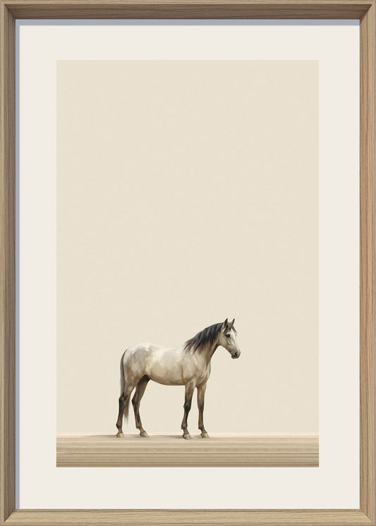 Quiet Stallion II Print on Paper in Frame
