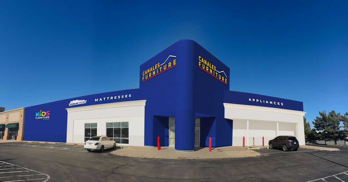 The Storefront of Canales Furniture, Waco, Texas