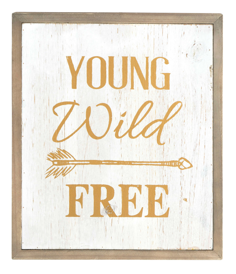 ''Young, Wild, Free'' Wood Wall Art