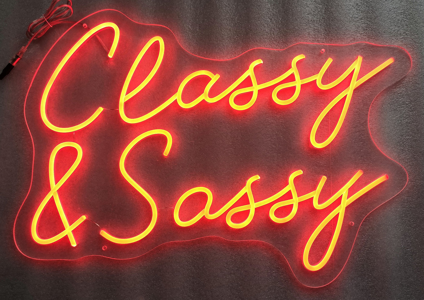 ''Classy & Sassy'' Neon Typography