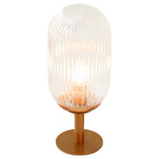 Clario Bronze Clear Glass Table Lamp