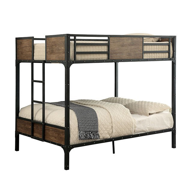 Clapton Full/Full Bunk Bed in Black