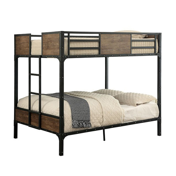 Clapton Full/Full Bunk Bed in Black