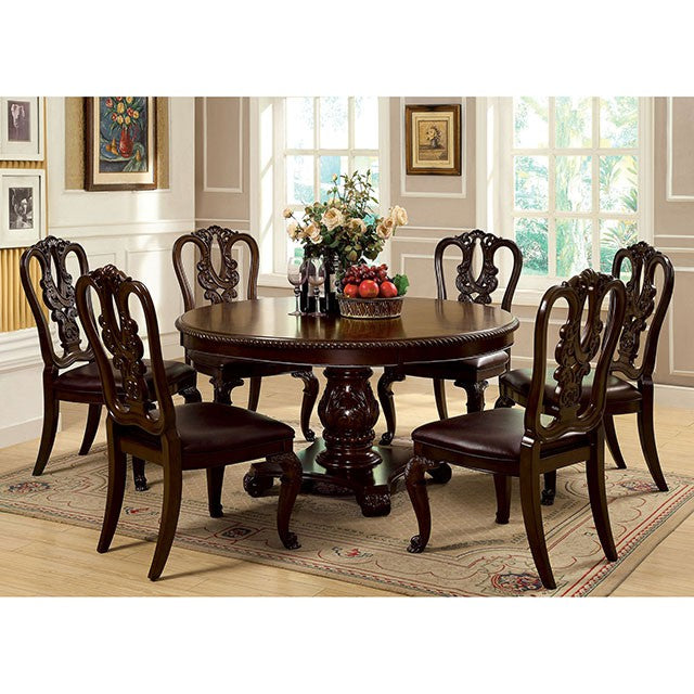 Bellagio 5 Pc Dining Table Set (Leatherette Chairs)