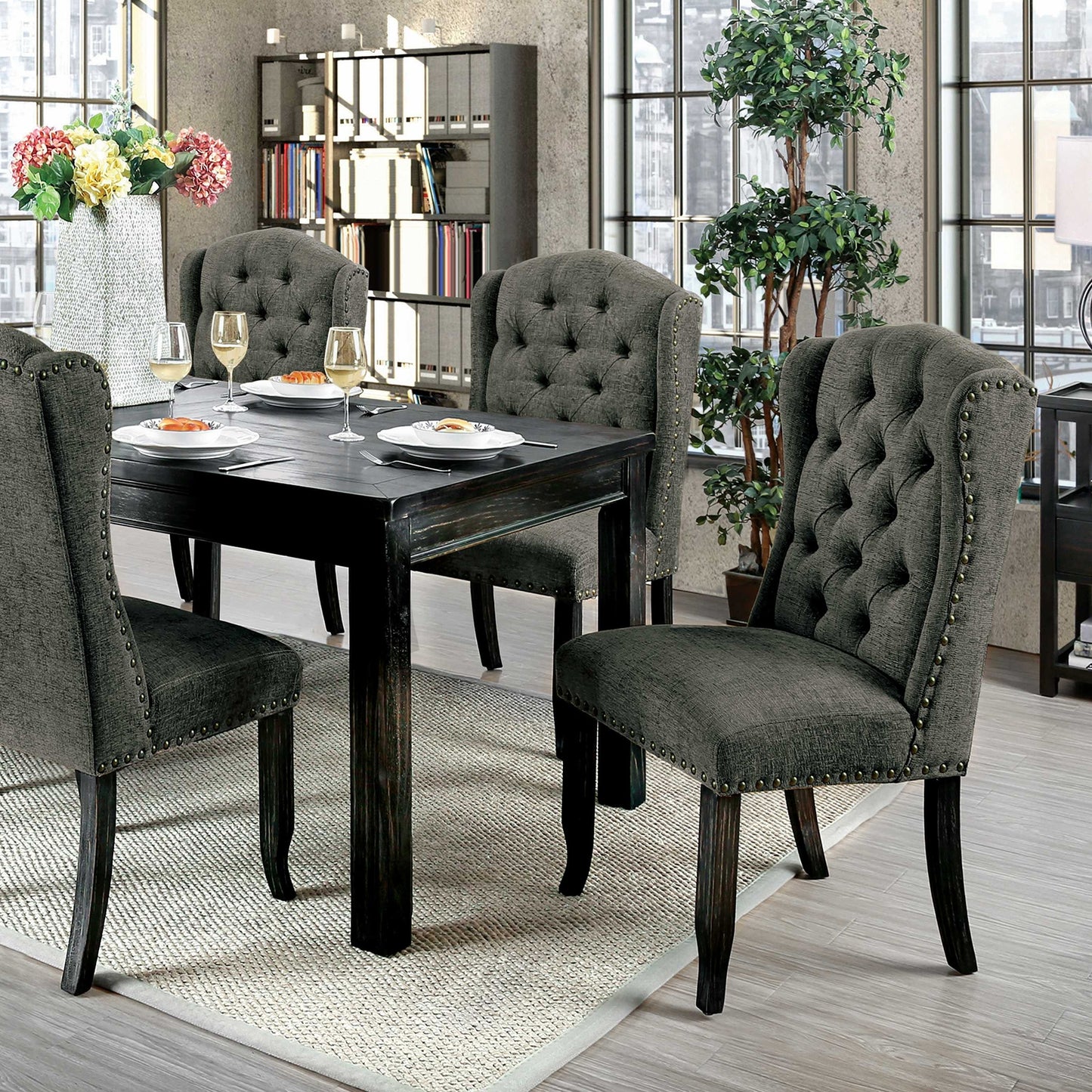 Sania 7 Pc Dining Table Set
