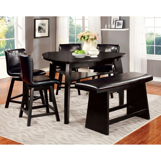 Hurley 6 Pc Counter Ht Table Set w/ Bench