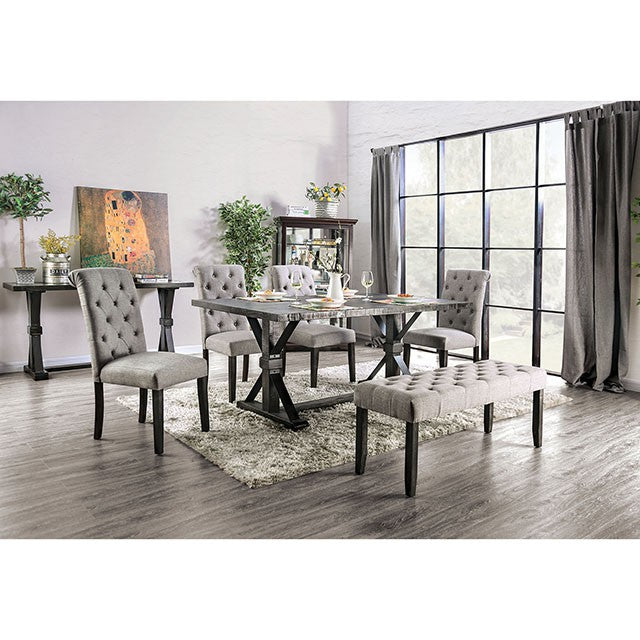 Alfred 6 Pc Dining Table Set w/ Bench