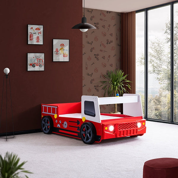 Firestall Twin Race Car Bed