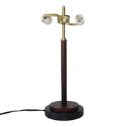 Cosmiclume Black Umbrella Shaped Table Lamp - Walnut - Bronze