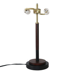 Cosmiclume Black Umbrella Shaped Table Lamp - Walnut - Bronze