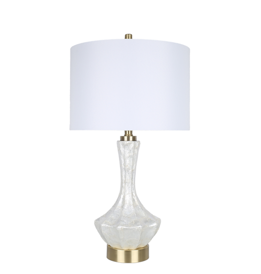 Crystal Shell Capiz Shell & Metal Table Lamp (Case Pack 2)