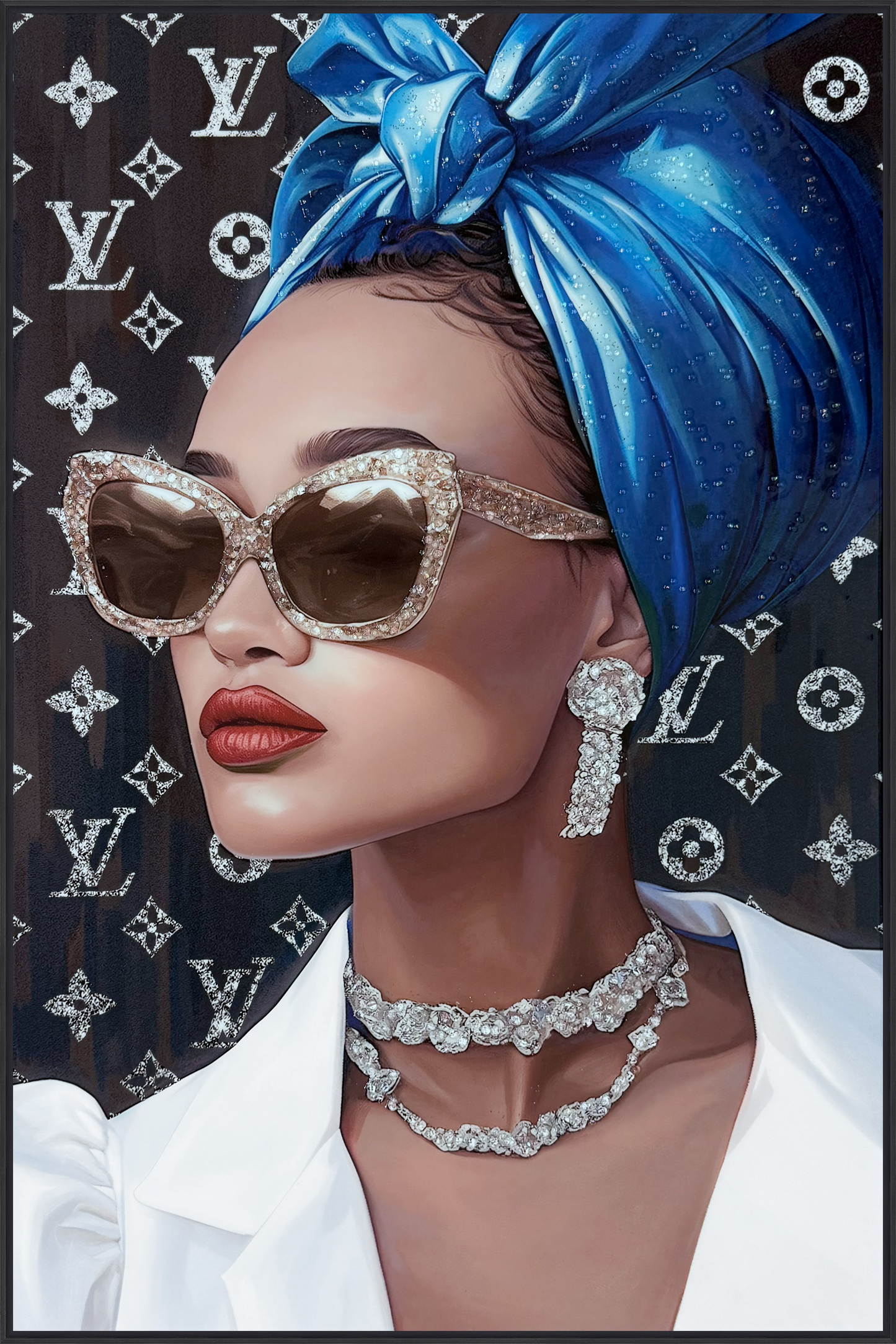 Glamour Muse Gloss w/ Foil & Rocks in Frame