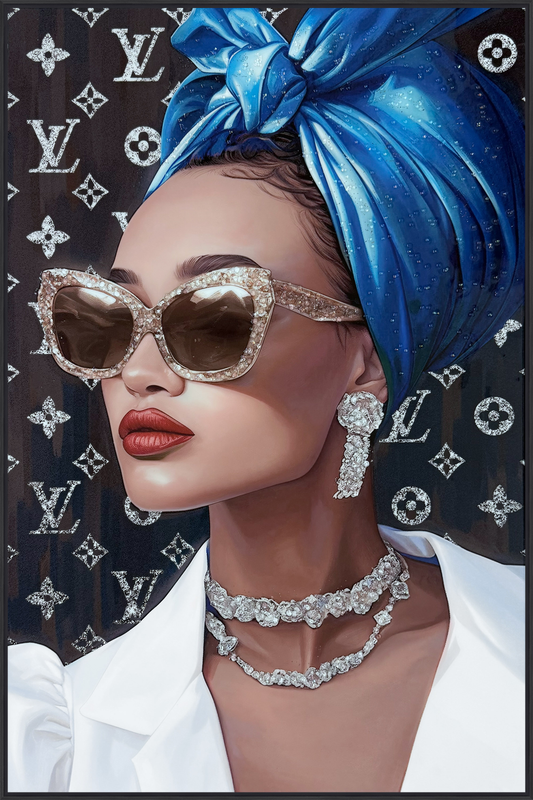 Glamour Muse Gloss w/ Foil & Rocks in Frame