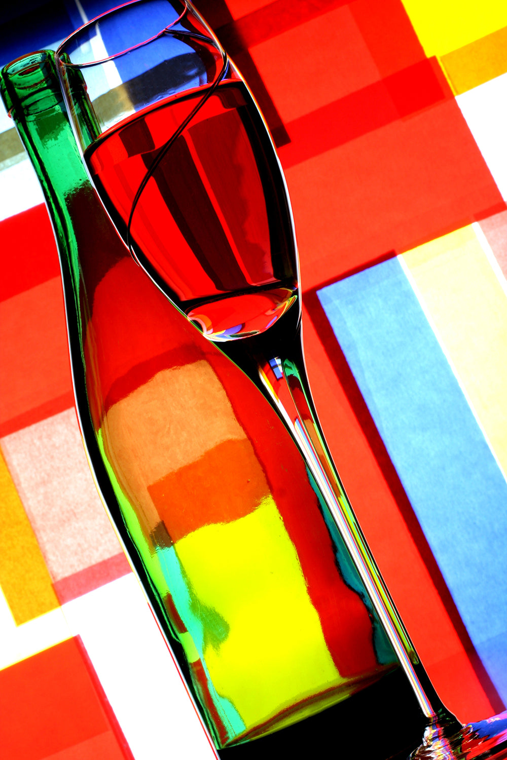 ''Spectrum Refractions'' Printed Wrapped Canvas