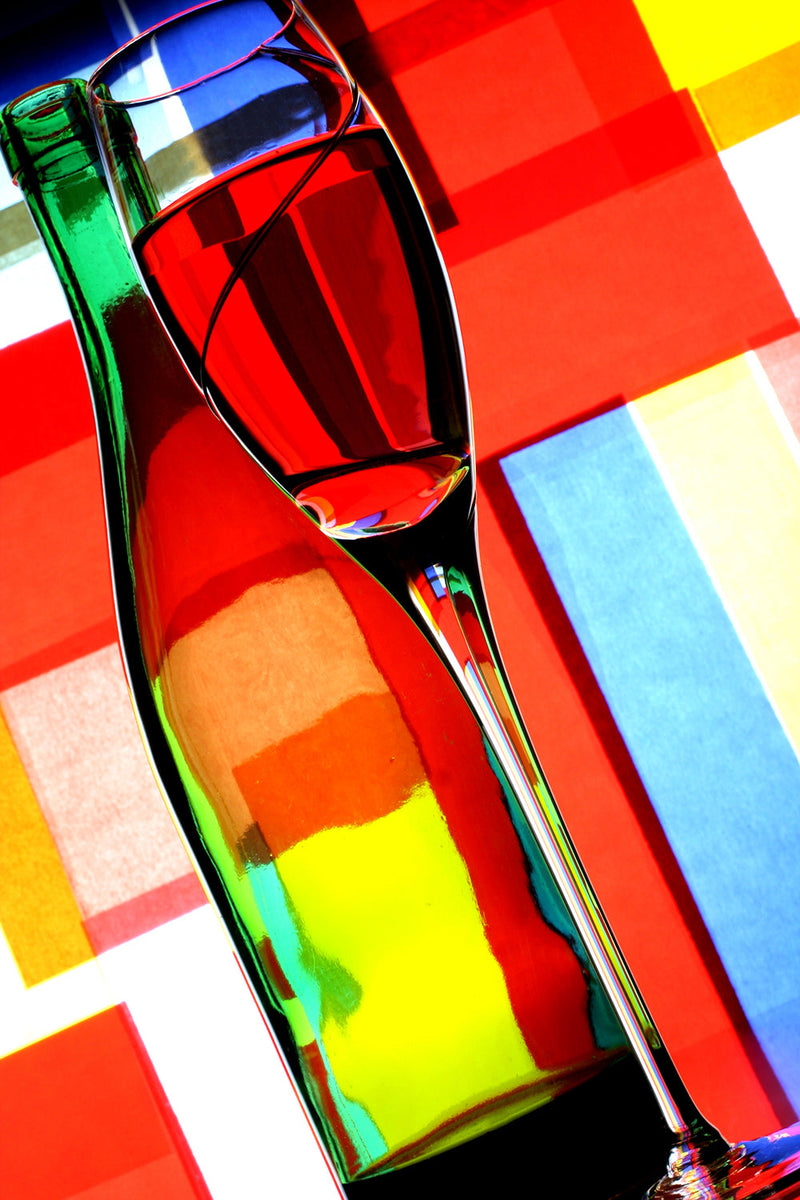 ''Spectrum Refractions'' Printed Wrapped Canvas