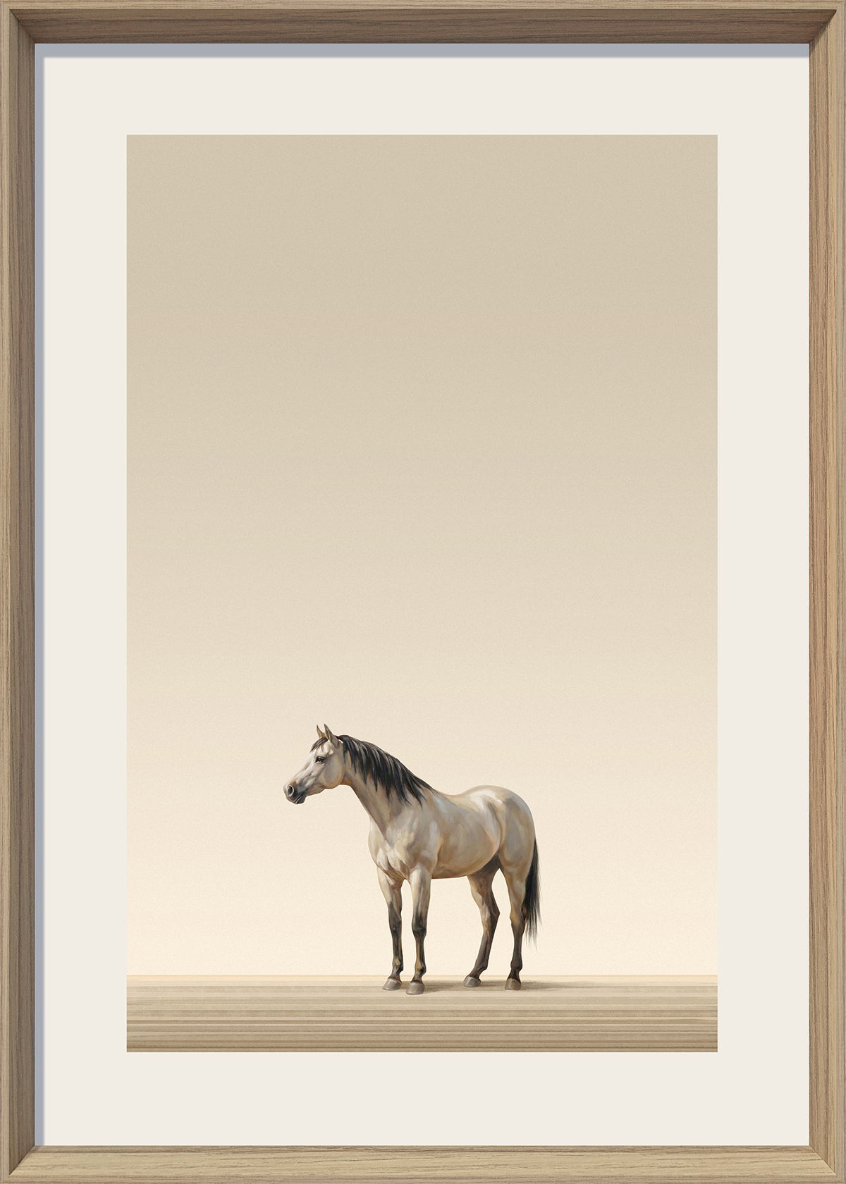 Quiet Stallion I Print on Paper in Frame