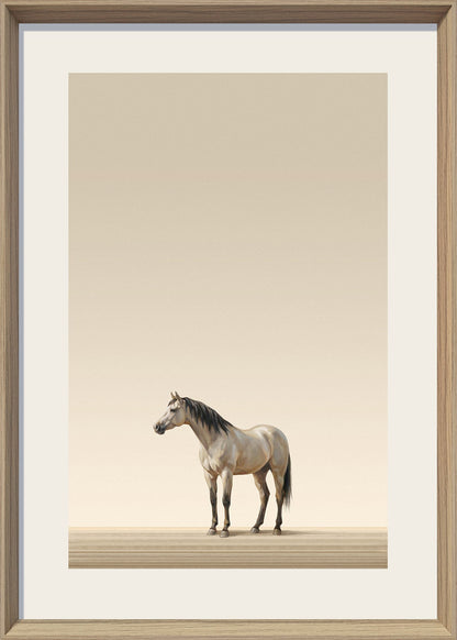 Quiet Stallion I Print on Paper in Frame
