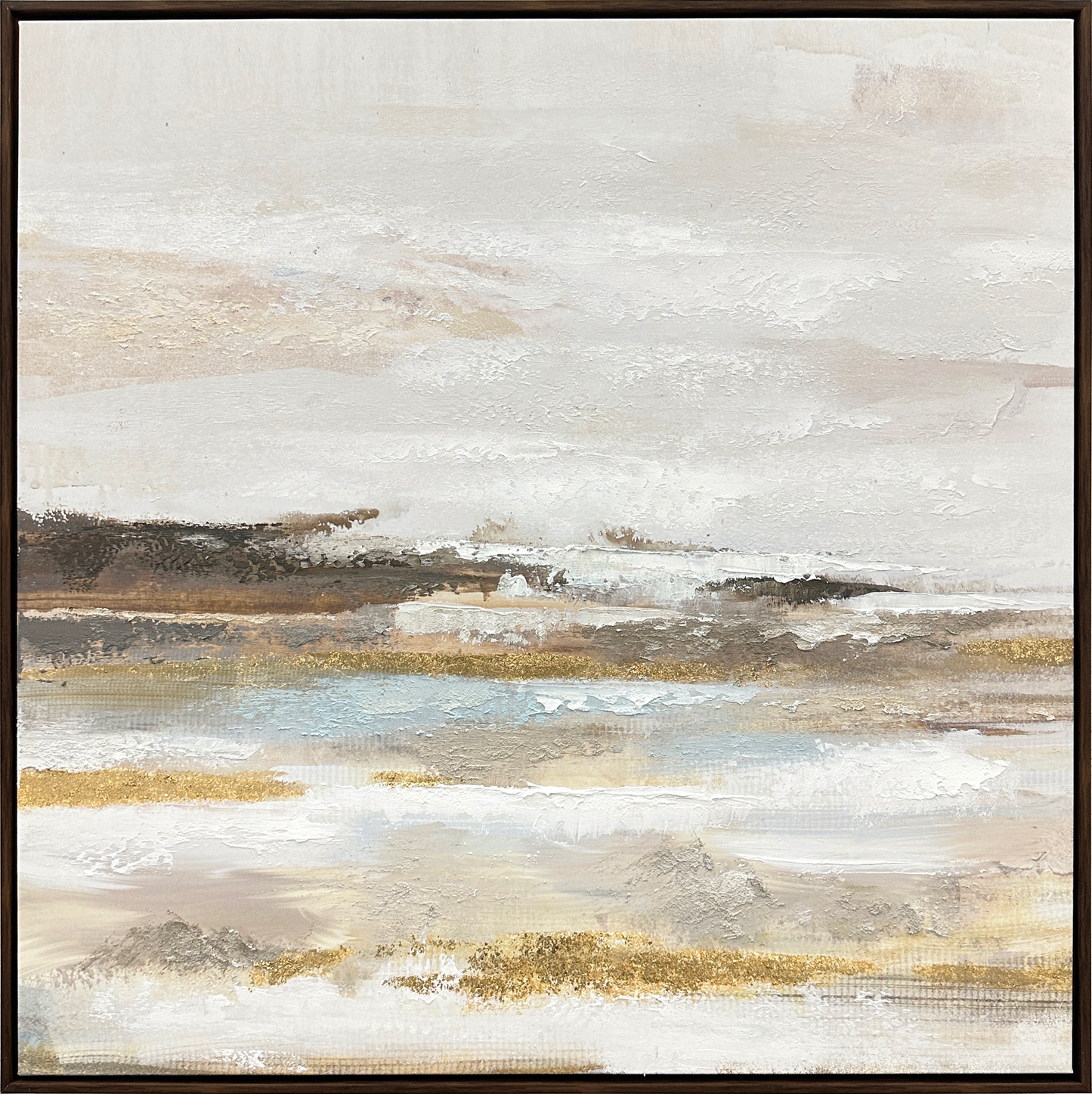 Tranquil Horizon I Hand-embellished Canvas in Frame