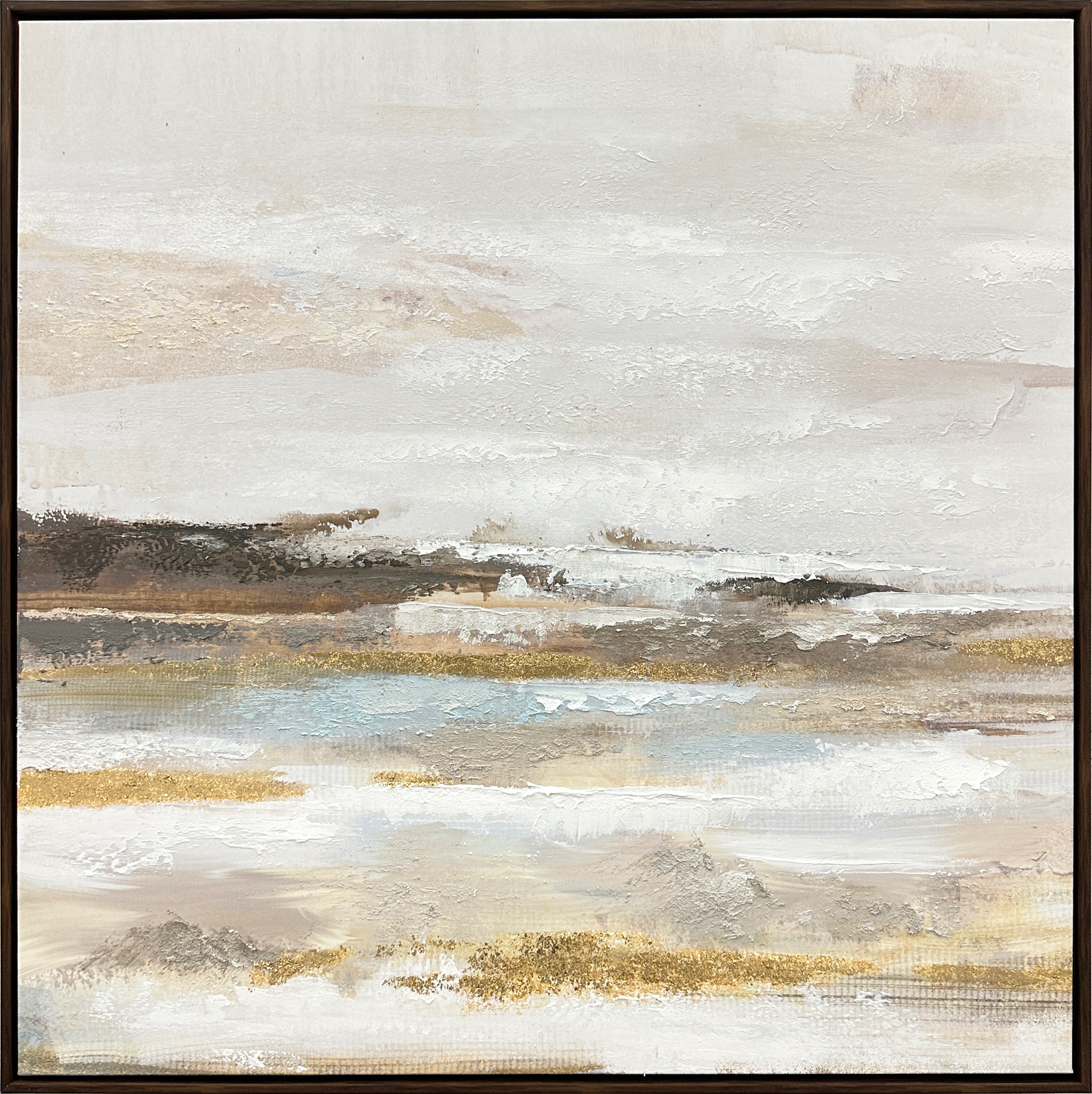 Tranquil Horizon I Hand-embellished Canvas in Frame