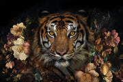 ''Floral Tiger'' Tempered Glass