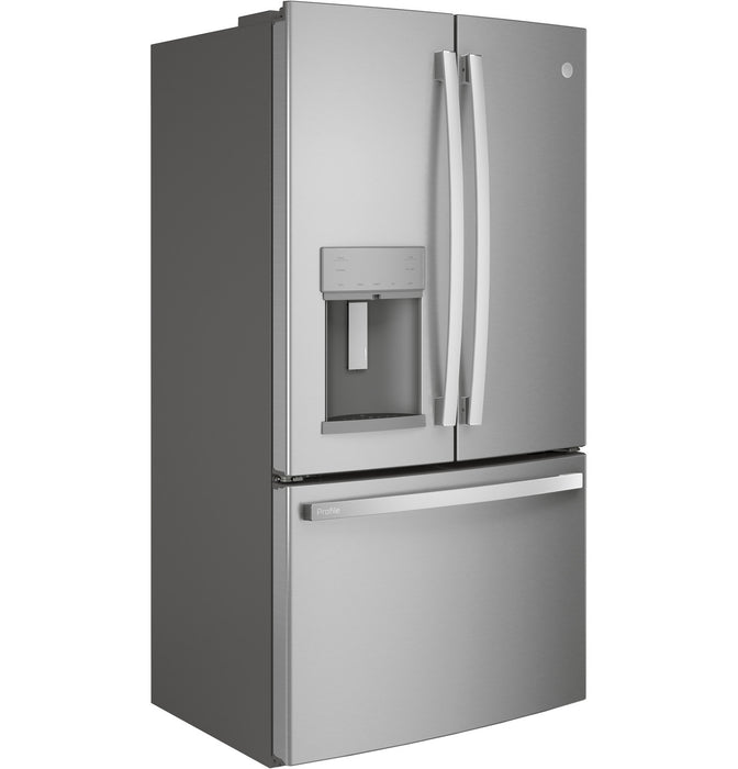 Serie GE Profile™ Energy Star® 22.1 Cu. Pie. Refrigerador de puertas francesas con profundidad de mostrador y autollenado manos libres