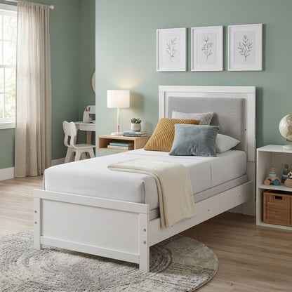 Raechalla Twin Upholstered Panel Bed