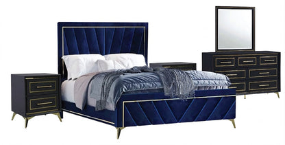 Auryn Navy Bedroom Set