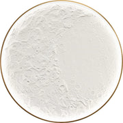 Lunar Relief Hand-Painted LED Canvas in Frame
