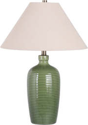 Verdant Elegance Ceramic Table Lamp (Case Pack 2)