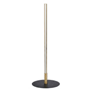 Lámpara de mesa LED Dimond Black con interruptor de encendido y apagado, base redonda de metal