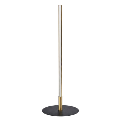 Lámpara de mesa LED Dimond Black con interruptor de encendido y apagado, base redonda de metal