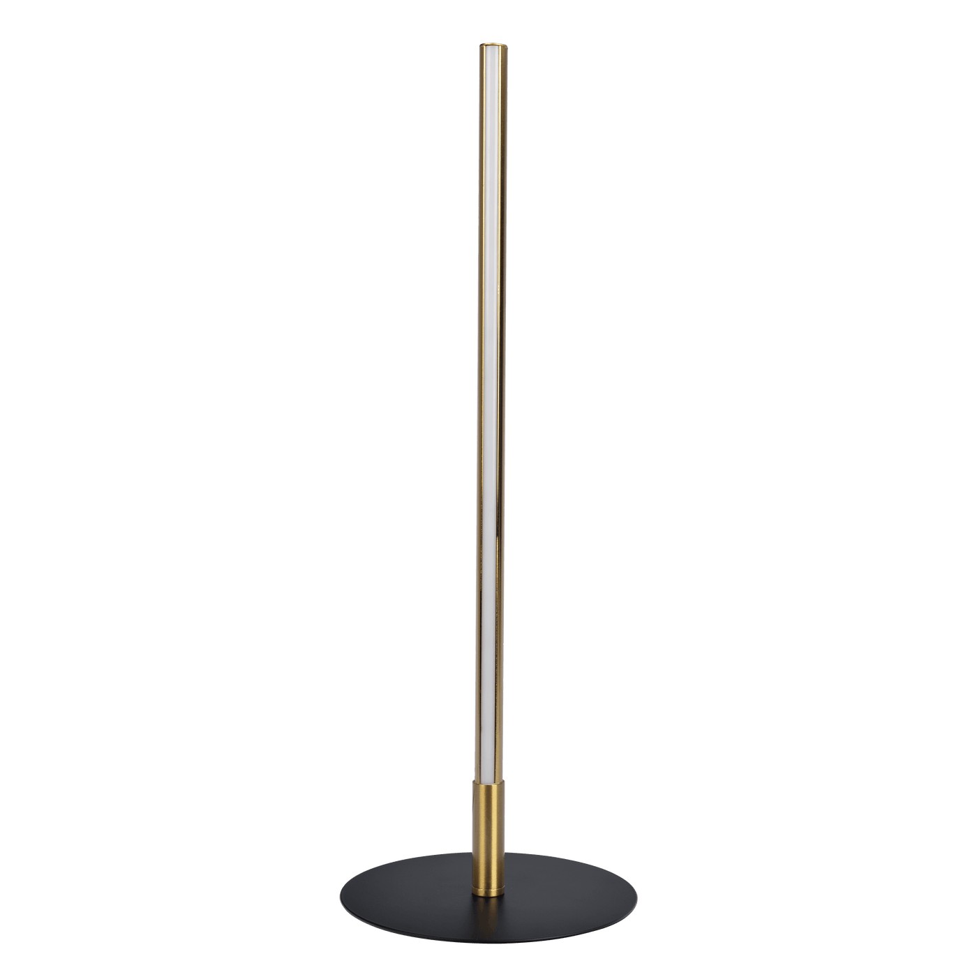 Lámpara de mesa LED Dimond Black con interruptor de encendido y apagado, base redonda de metal