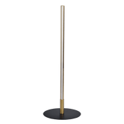 Lámpara de mesa LED Dimond Black con interruptor de encendido y apagado, base redonda de metal