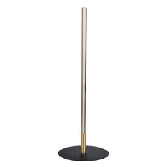 Lámpara de mesa LED Dimond Black con interruptor de encendido y apagado, base redonda de metal