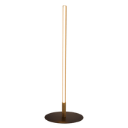 Lámpara de mesa LED Dimond Black con interruptor de encendido y apagado, base redonda de metal