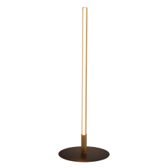 Lámpara de mesa LED Dimond Black con interruptor de encendido y apagado, base redonda de metal